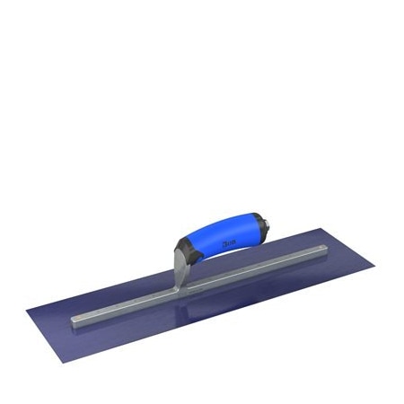 Bon Tool Ultra Flex Blue Steel Finishing Trowel - Square End 18" x 5" with Comfort Wave Handle 67-326